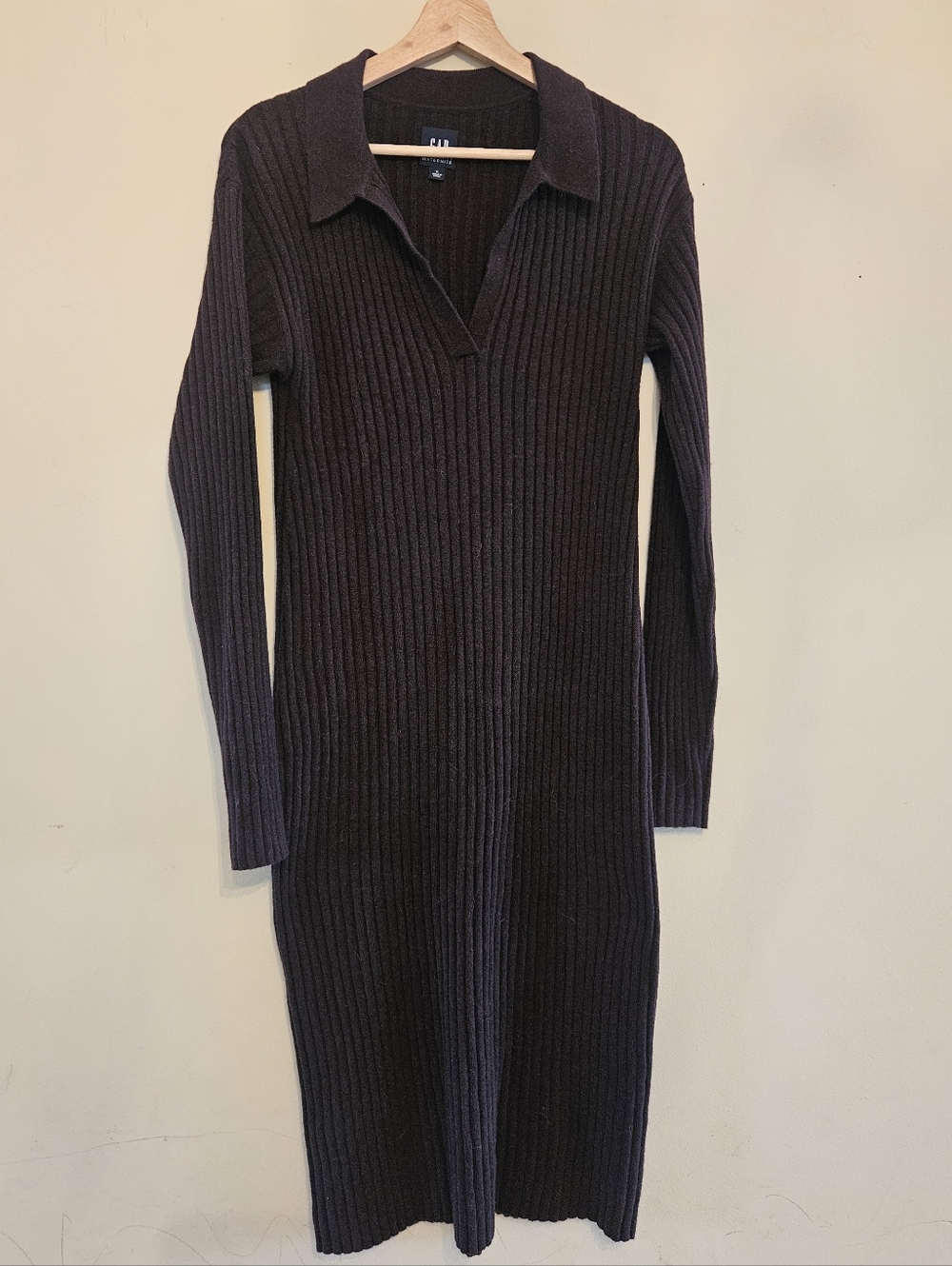 GAP Ribbed Collared Maternity Dress